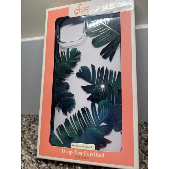 Sonix iPhone 14 Plus Phone Case Palm Leaves Bahama Clear Case - Picture 2 of 3